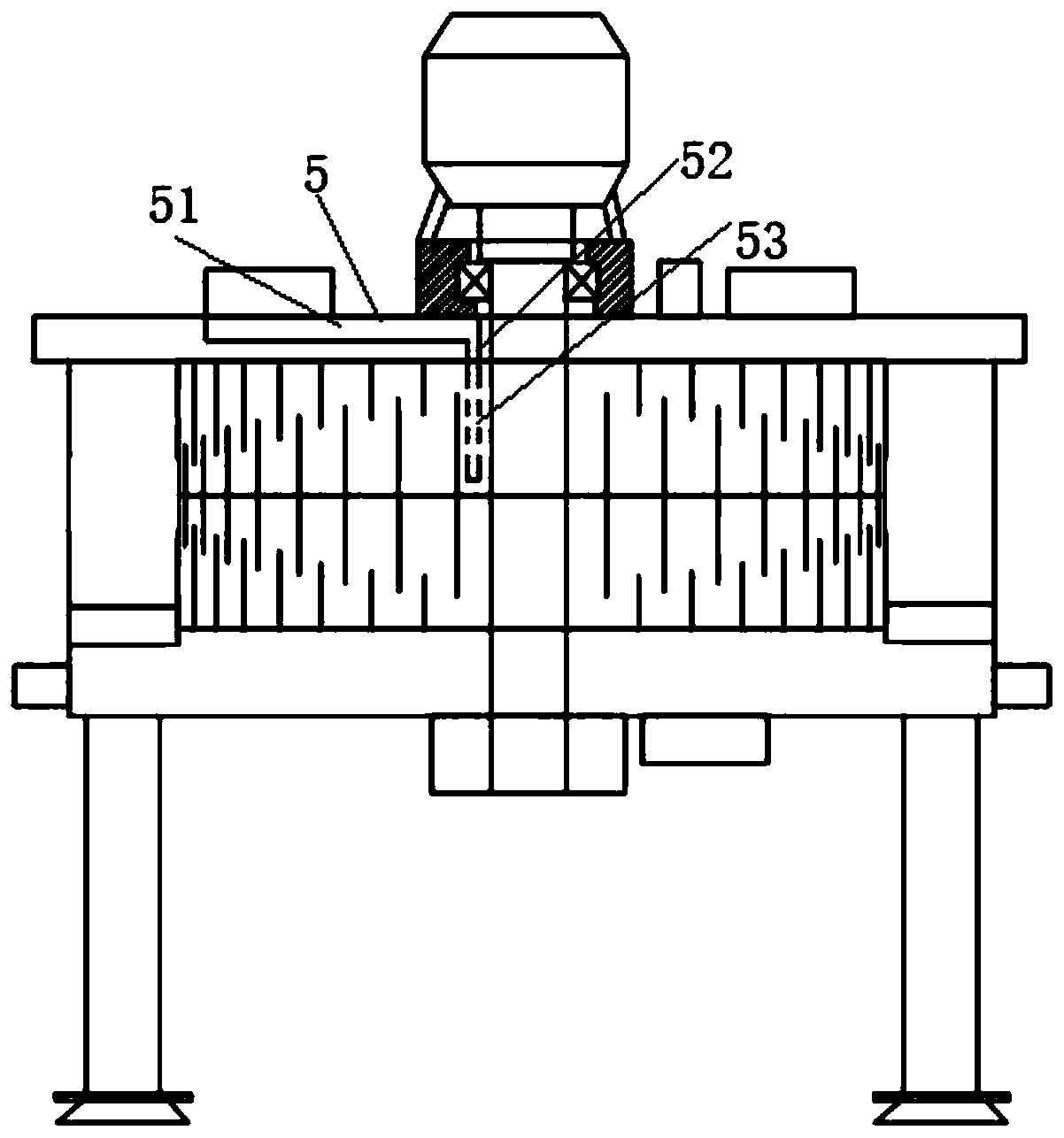 High-temperature-resistant anti-corrosion rotational flow shear type gas-liquid separator