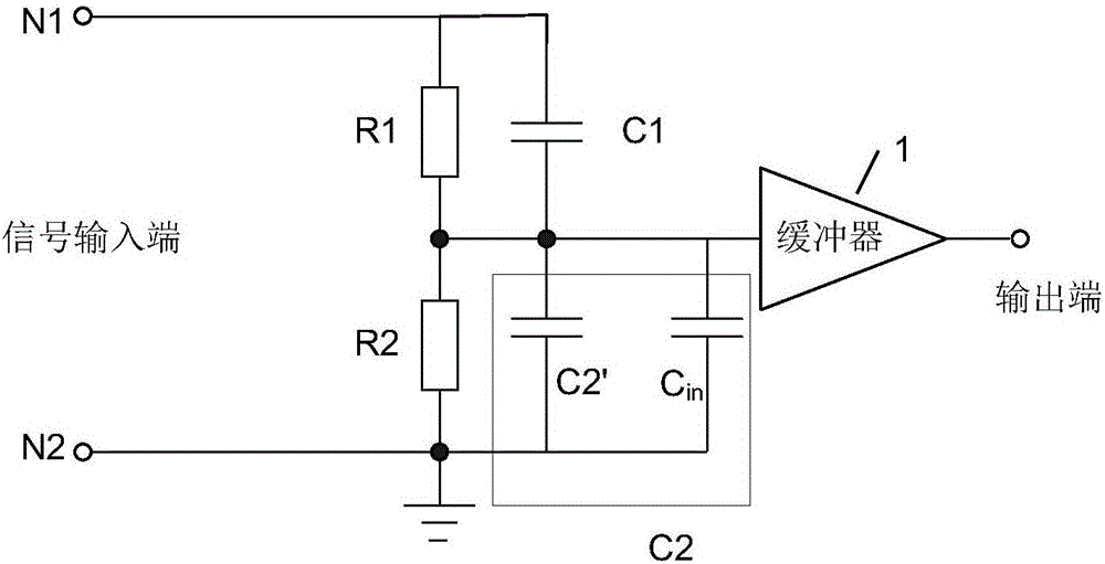 Adjustable circuit device and voltage measuring device