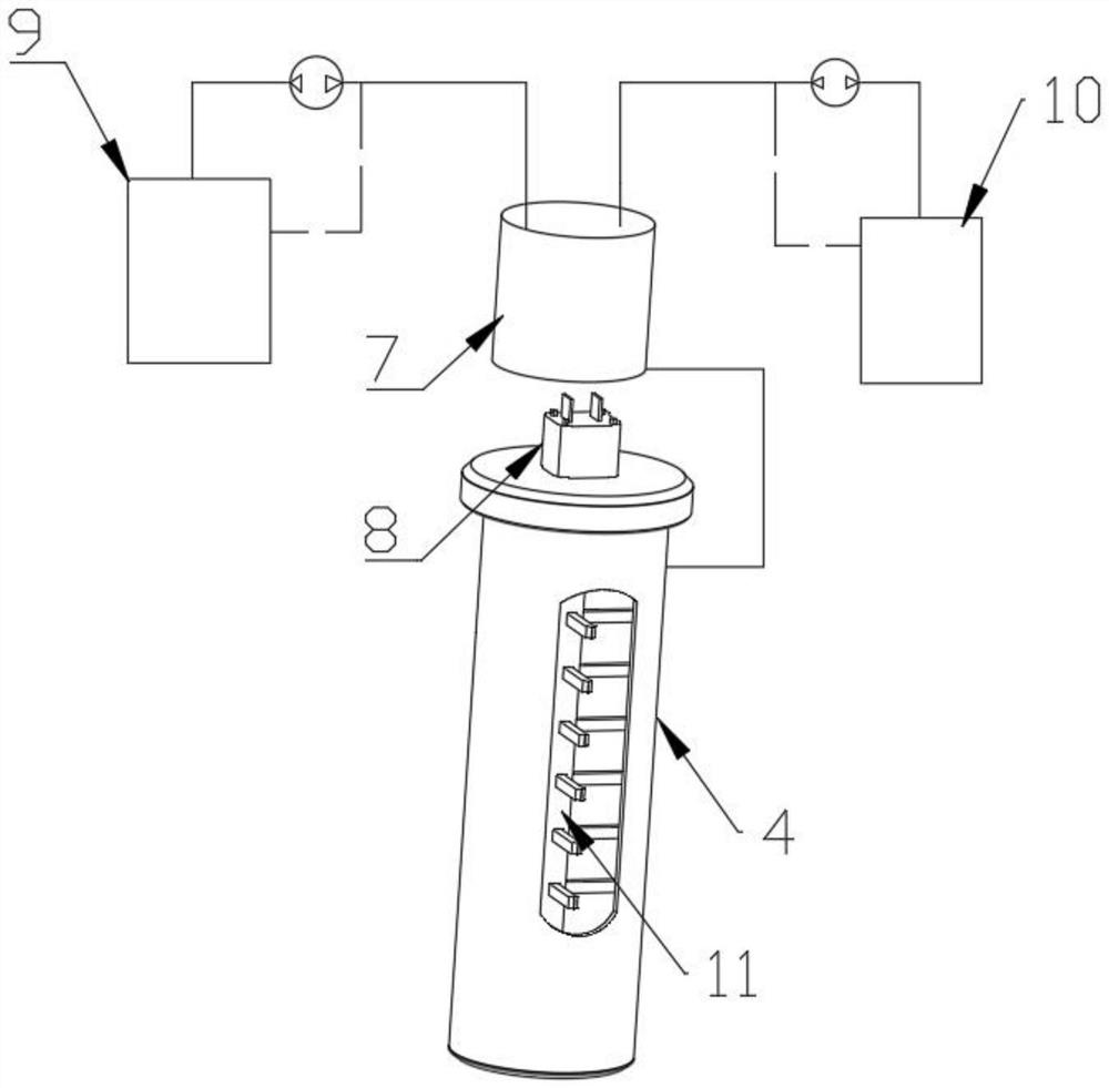 Anti-infection type injection device with alarm function for injector