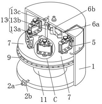 Cleaning and maintaining device for machine parts