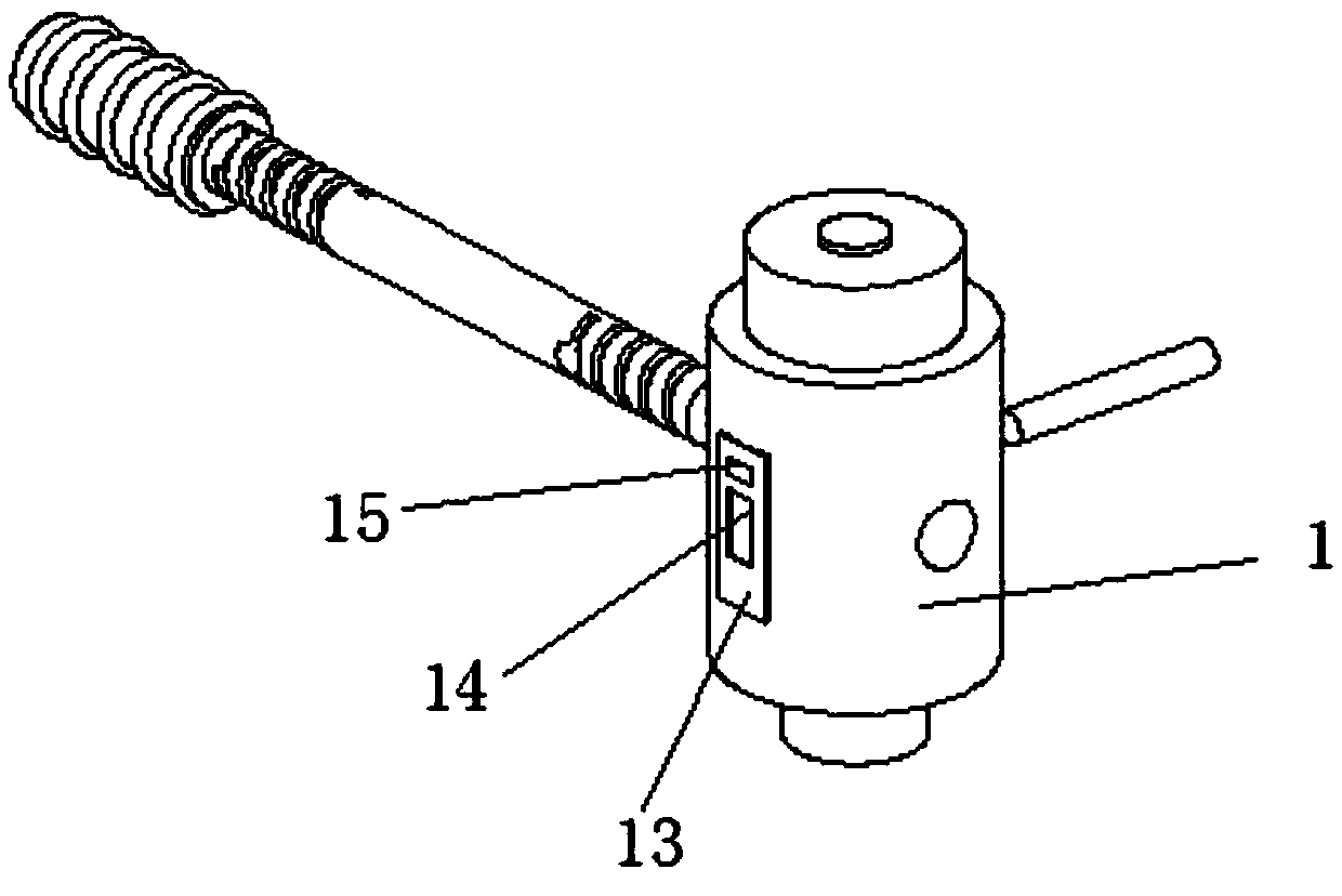 Neurological clinical percussion hammer for testing knee-jerk response