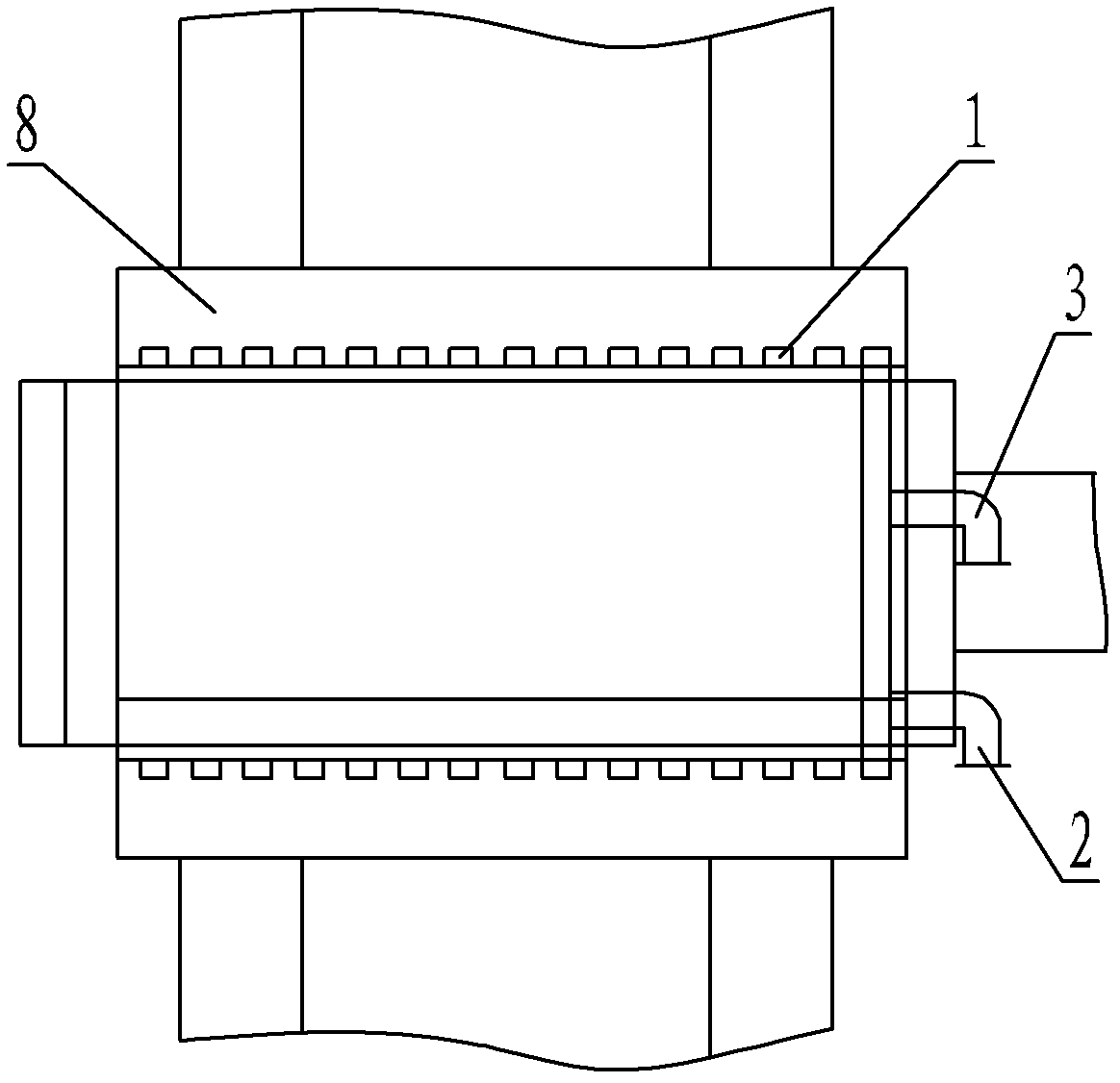 Device for cleaning cooling pipeline of bearing box and using method thereof