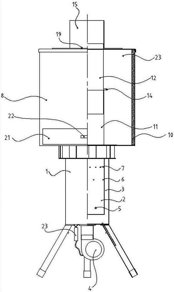 Picnic barbecue device