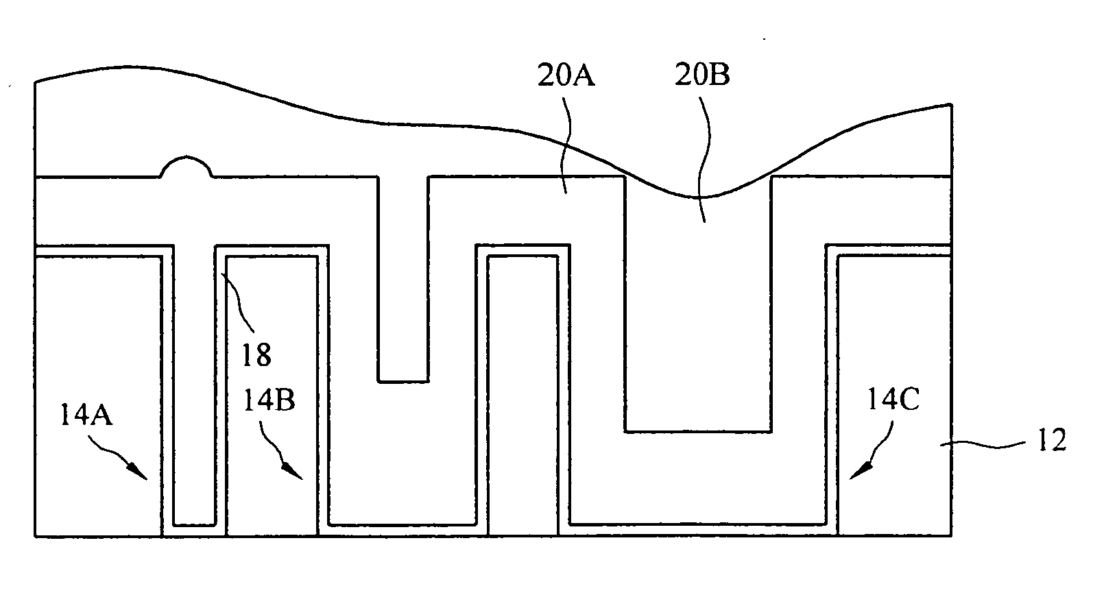 Differentially metal doped copper damascenes