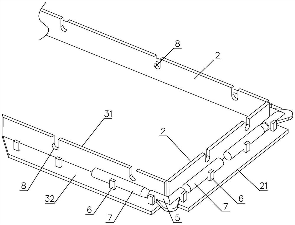 A prefabricated floor mold and floor slab