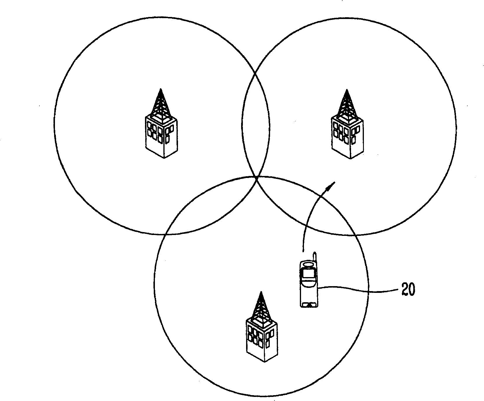 Section select condition alteration method for mobile communication terminal