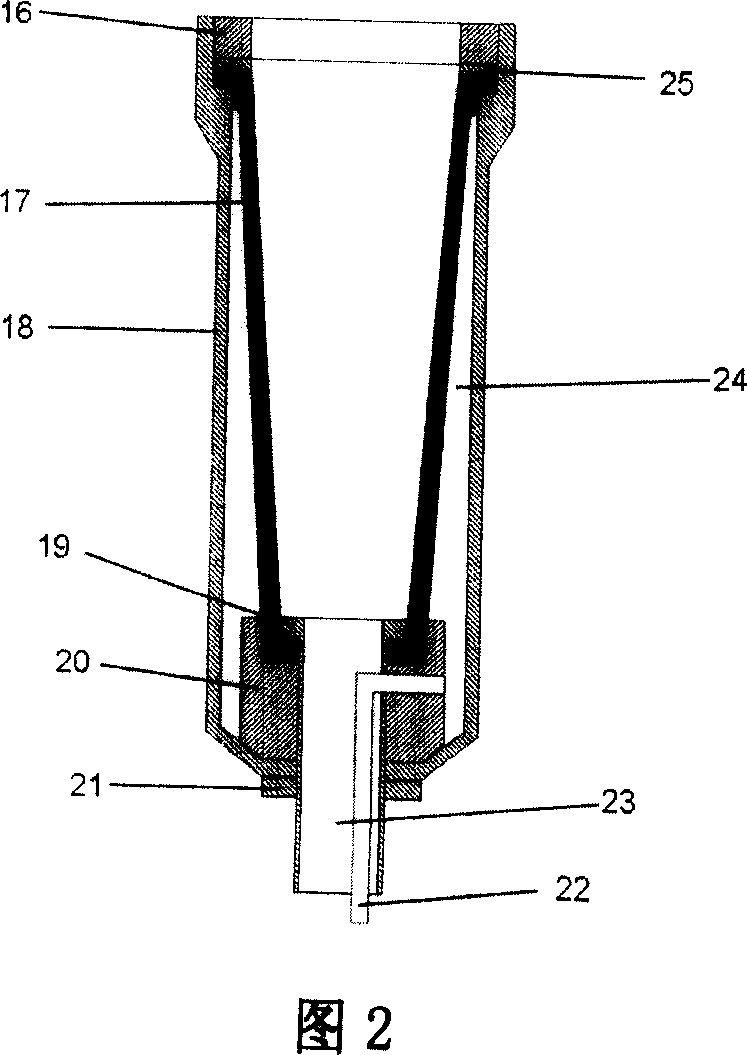 Air pressure fastening connecting type water supply automatic control system for passenger train