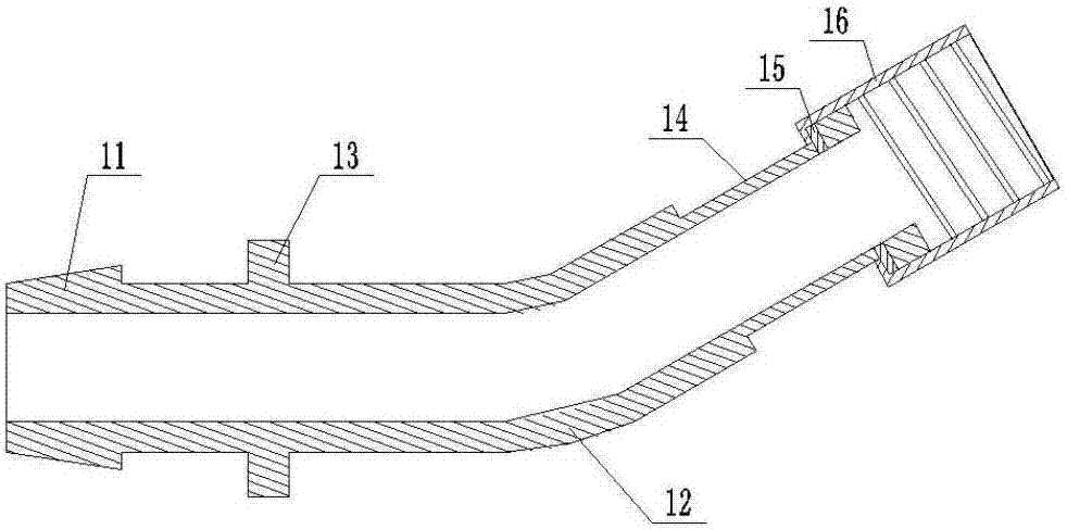 Sand spraying pipe for locomotive sand sprayer