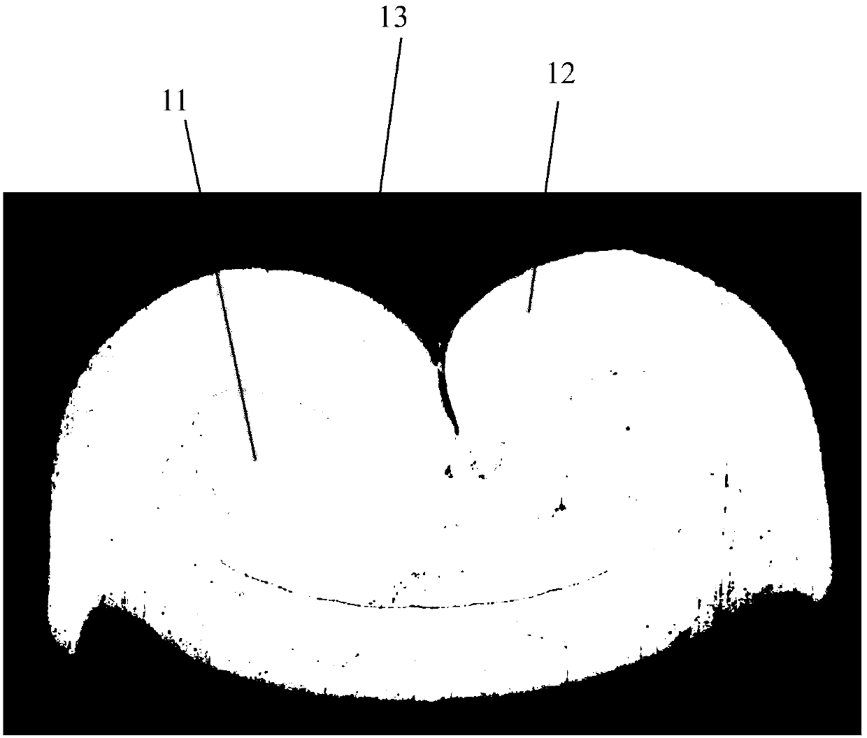 Metallographic corrosive agent and metallographic structure display method of crimped core wire