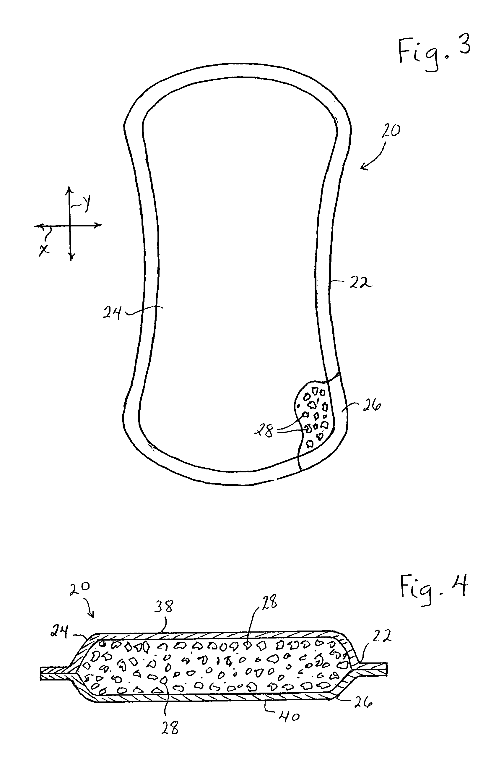 Enhanced body conformance with the use of free flowing particles