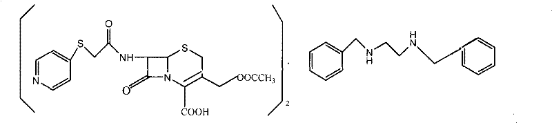 Method for preparing cephapirin benzathine