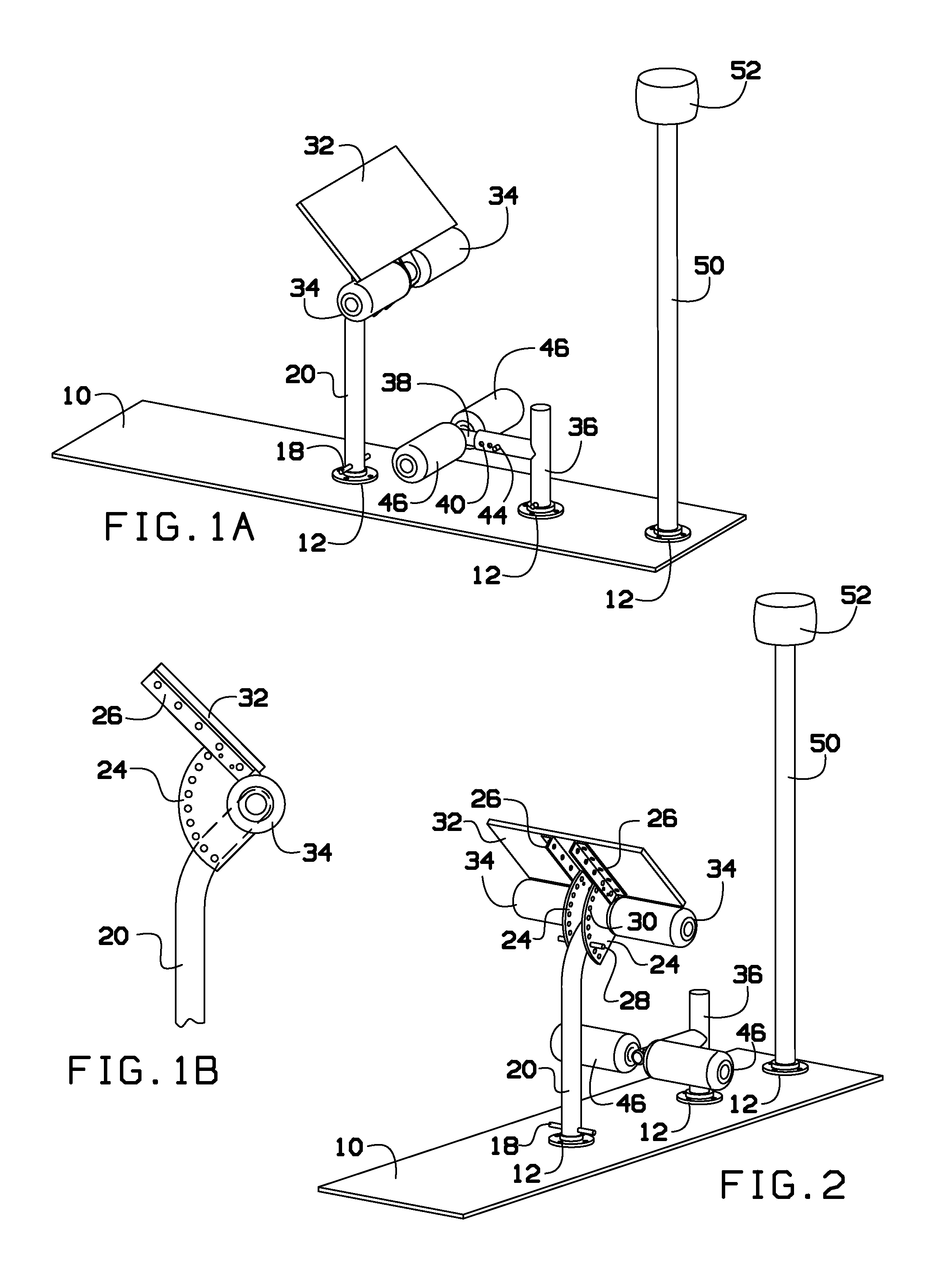 Abdominal/back muscle exercise device