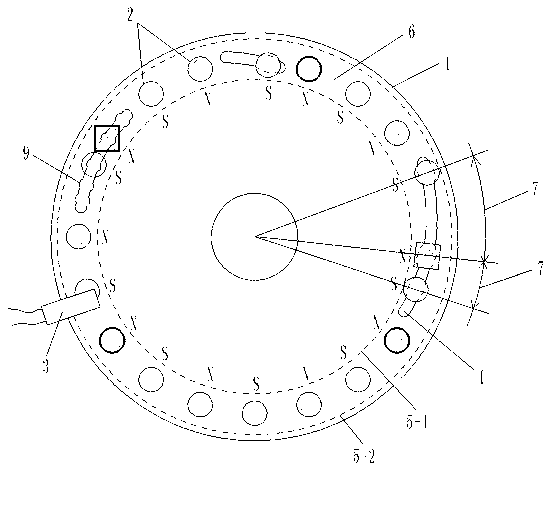 Assisted bicycle using sensor capable of regulating positions of magnetic blocks in housing and magnetic flux