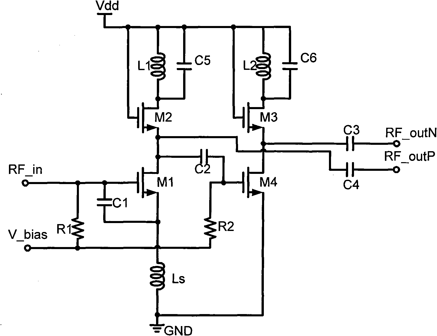 Radio frequency front-end device for dual-system and dual-frequency navigation receiver