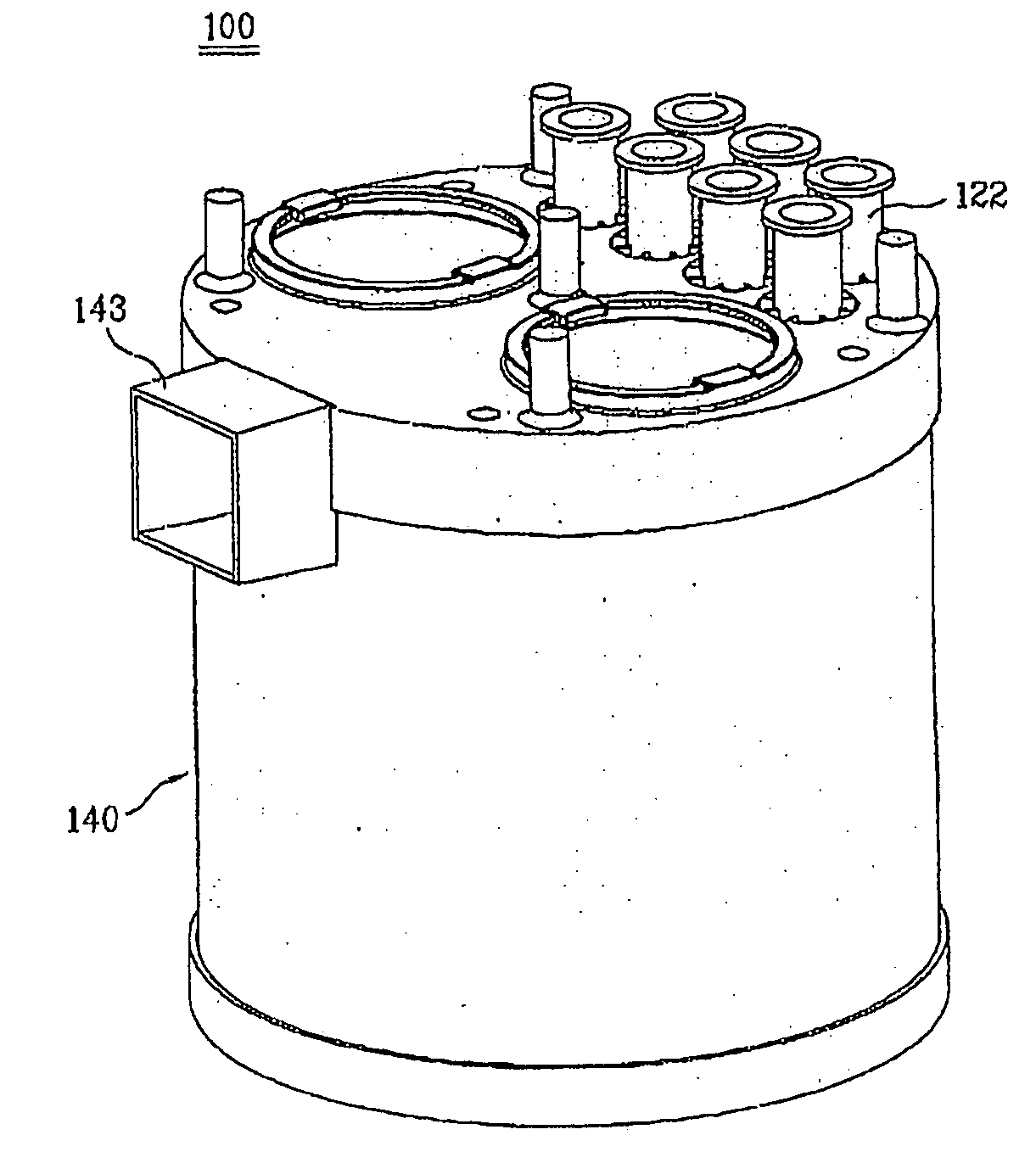 Dust collecting device for vacuum cleaner