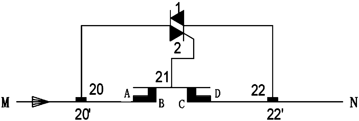 Thyristor-assisted arc-extinguishing hybrid on-load tap-changer