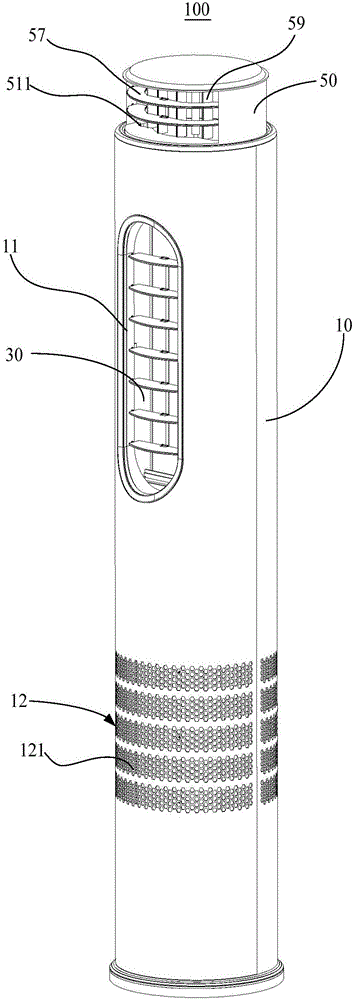 Cabinet air conditioner and exhaust control method of cabinet air conditioner