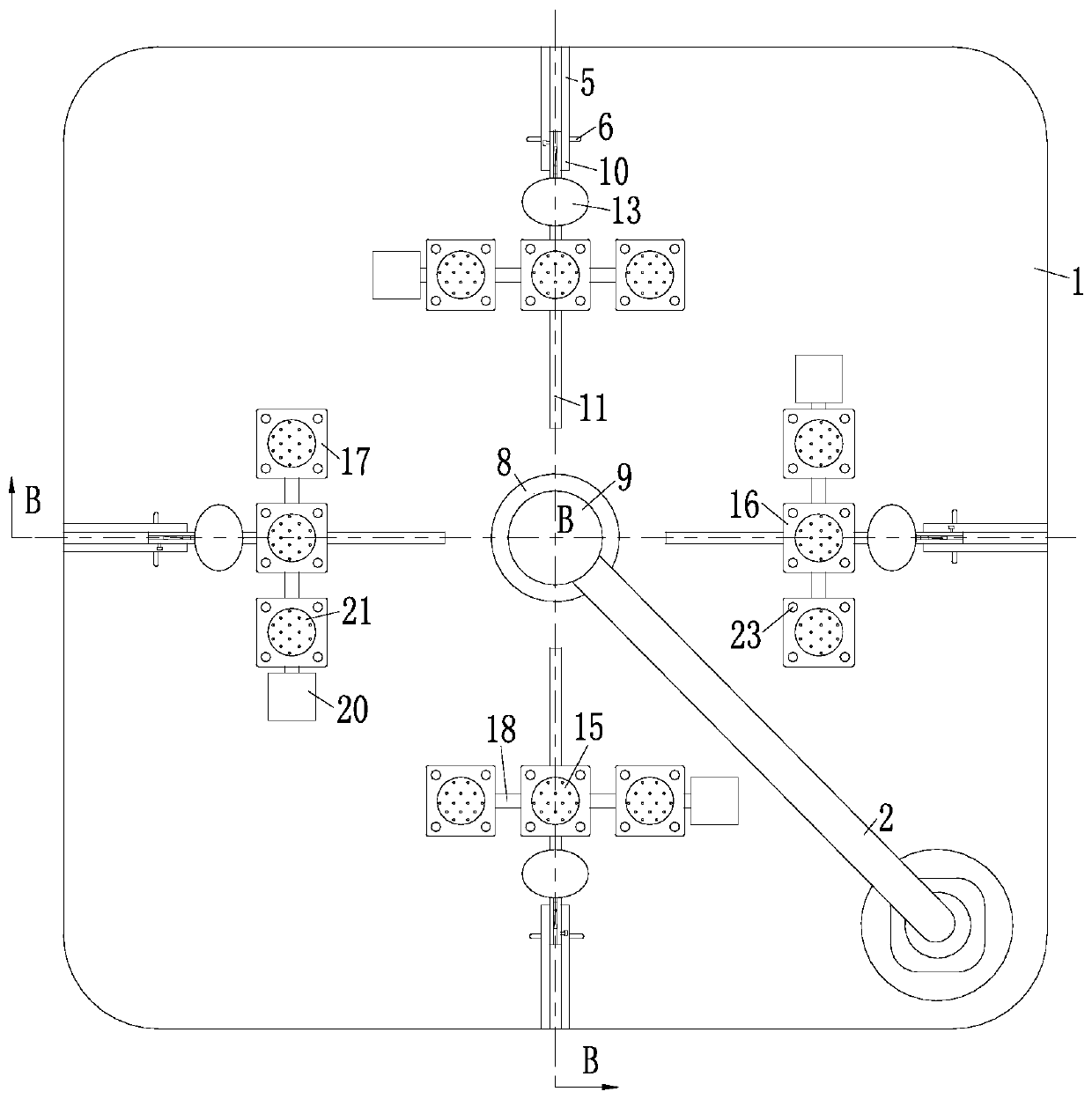 Automobile stamping part testing fixture