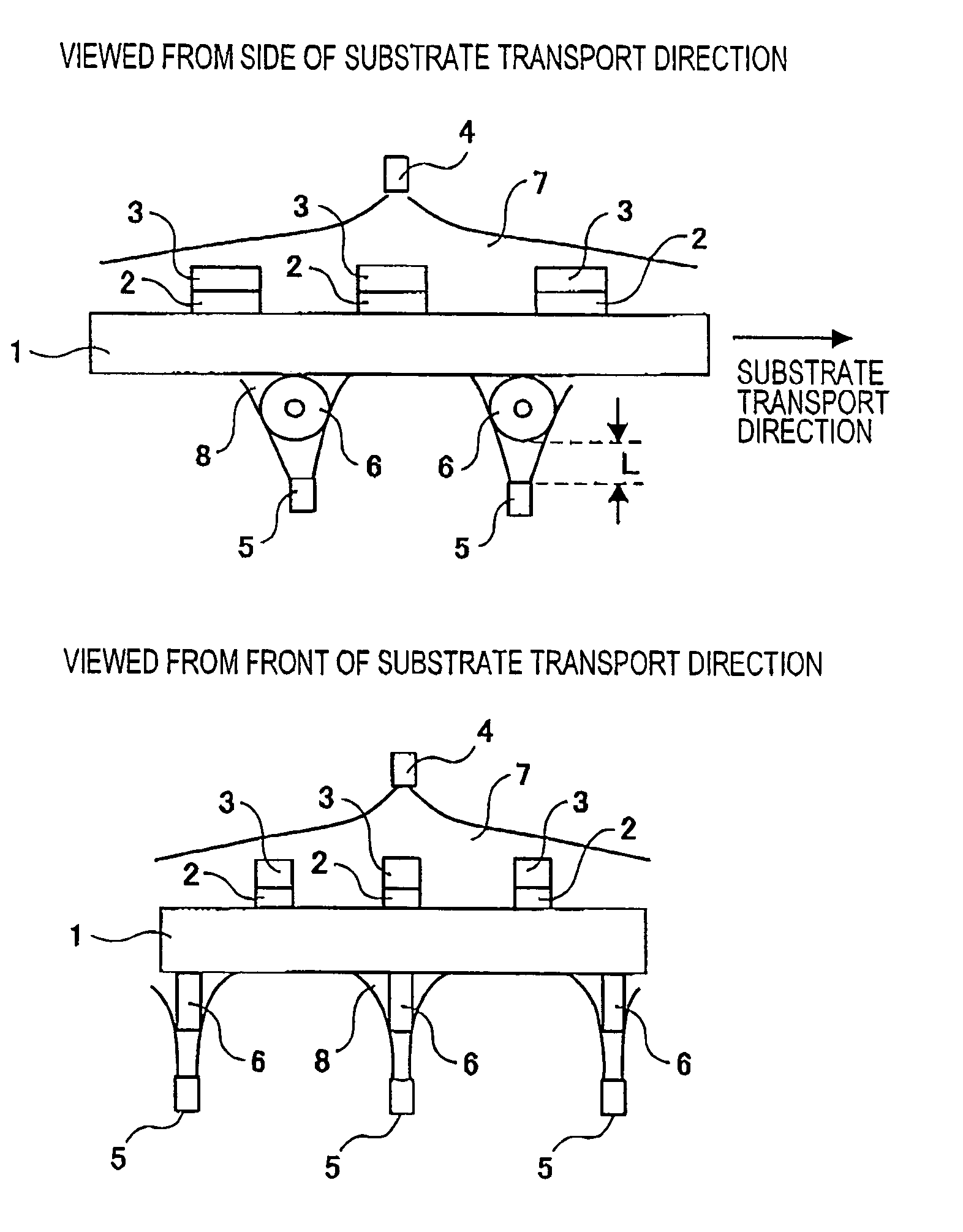 Method for manufacturing display device that includes supplying solution to the underside of a glass substrate