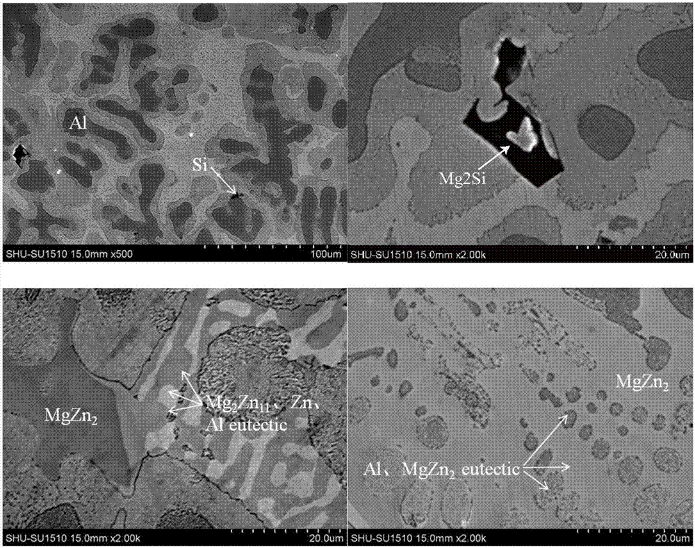 Composite zinc-aluminum alloy coating material and hot-dip plating method