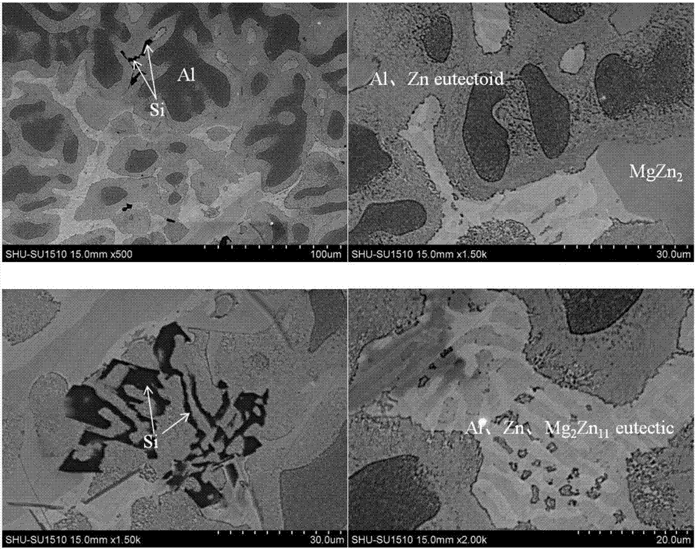 Composite zinc-aluminum alloy coating material and hot-dip plating method