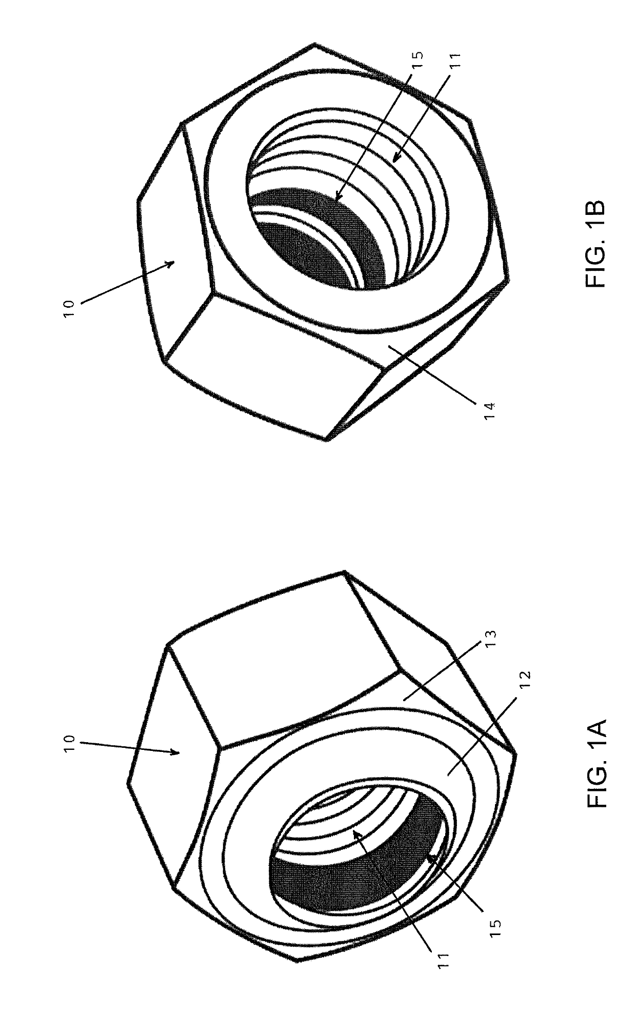 One-piece self-locking nut