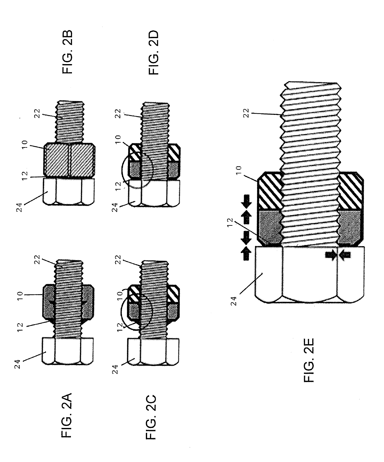 One-piece self-locking nut