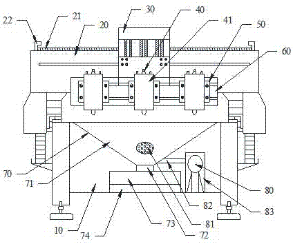 Chip removal device for carving machine