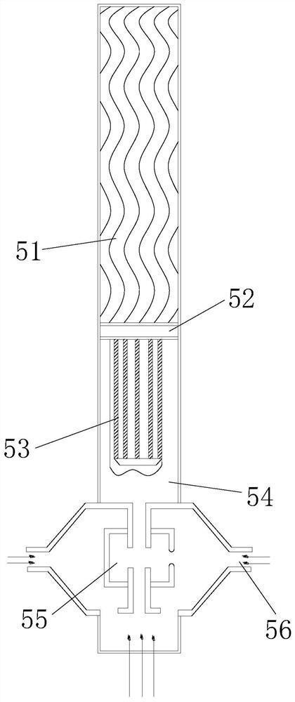 An energy-saving and environment-friendly metallurgical rotary hearth furnace flue gas heat exchange device