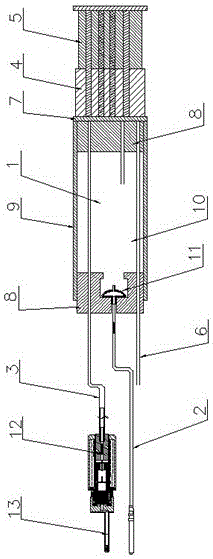 Liquid filling and jetting device for defense bar