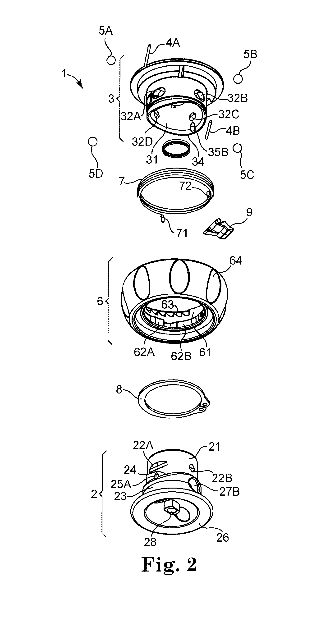 Quick Release Mechanism For Hanging Projector Mount with Safety Features