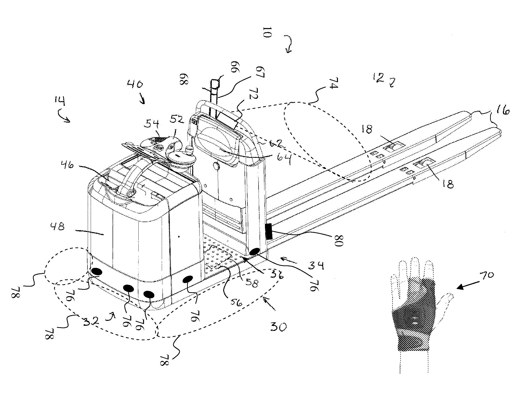 Systems and methods of remotely controlling a materials handling vehicle