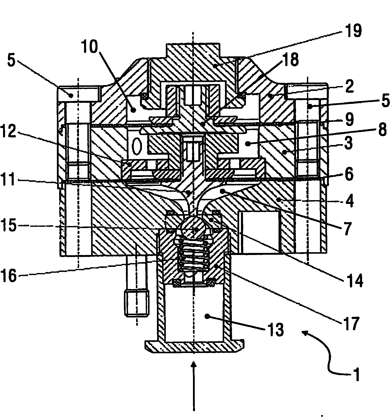 Pressure-actuated member, in particular paint pressure controller or coating agent valve