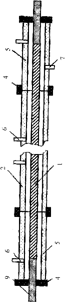 Method for eliminating defects of main insulation of cold insulation superconducting cable and system structure for realizing method