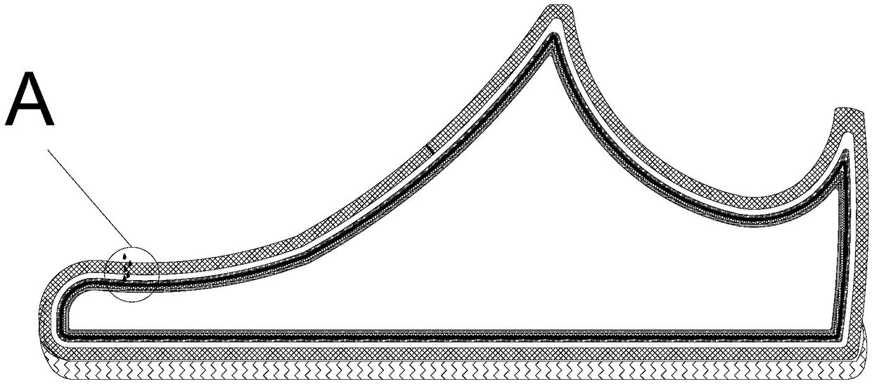 A waterproof shoe and its manufacturing method