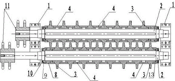 A detachable hobbing device for roller screen