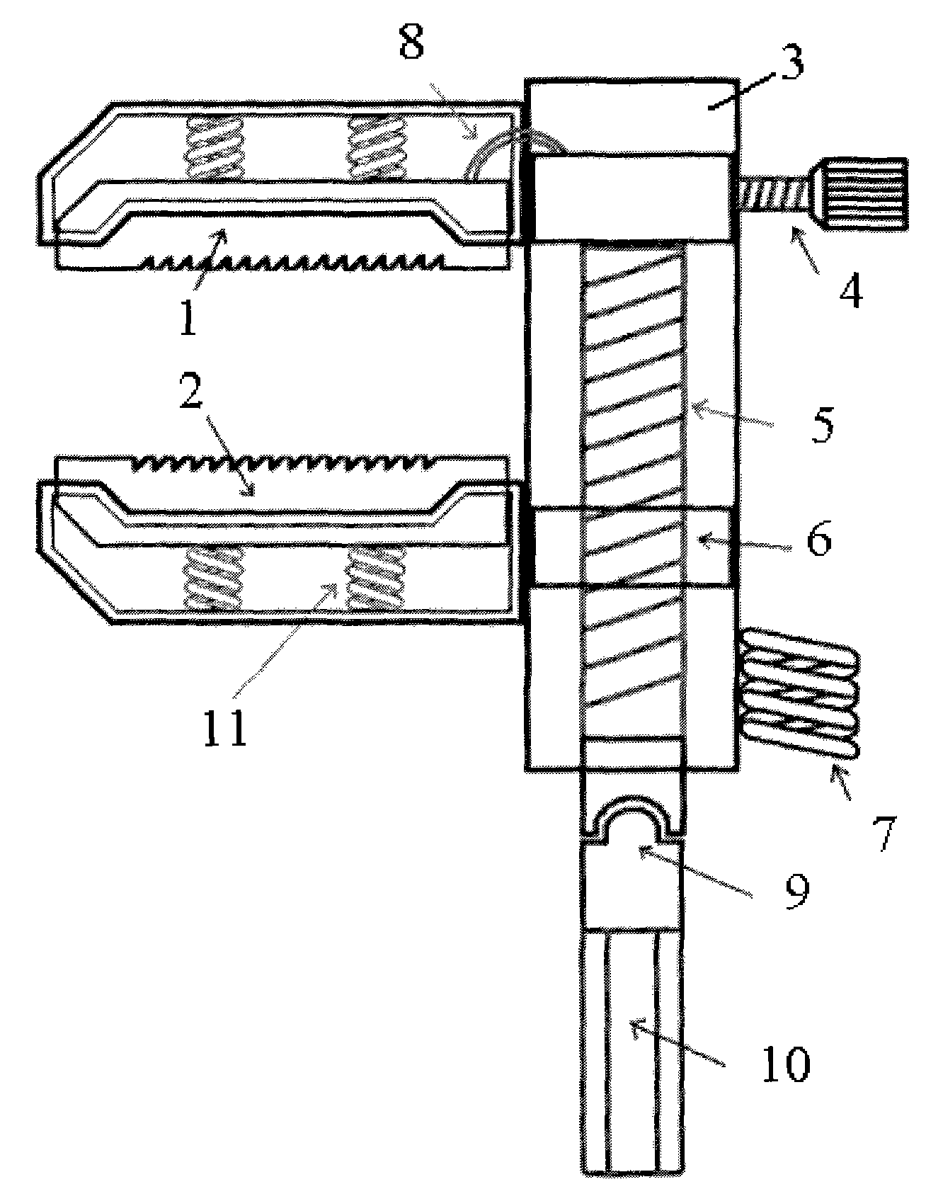 Upper air wiring clamp