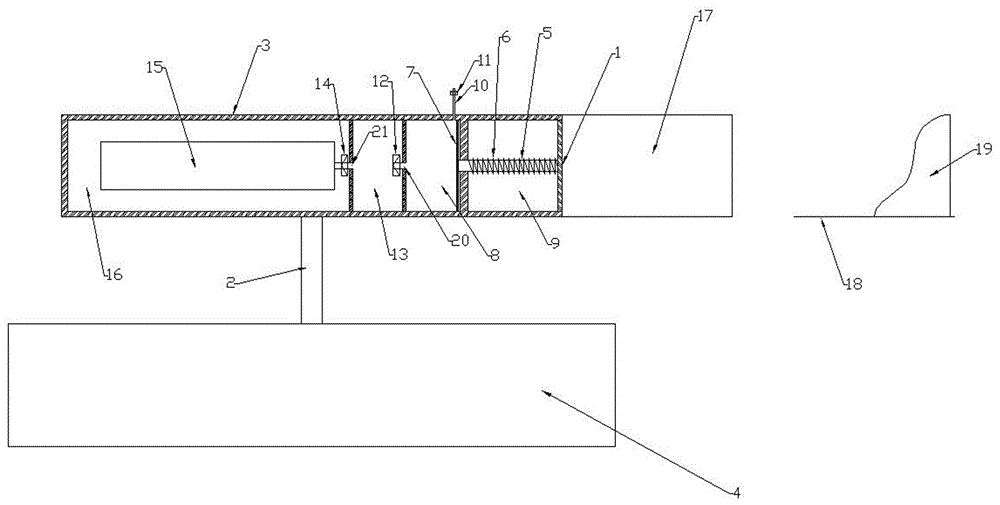 Pneumatic type wave energy power generation device