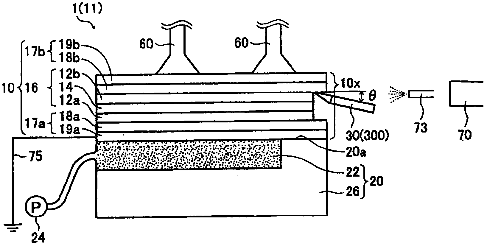 Method for manufacturing electronic device and peeling device used in the method