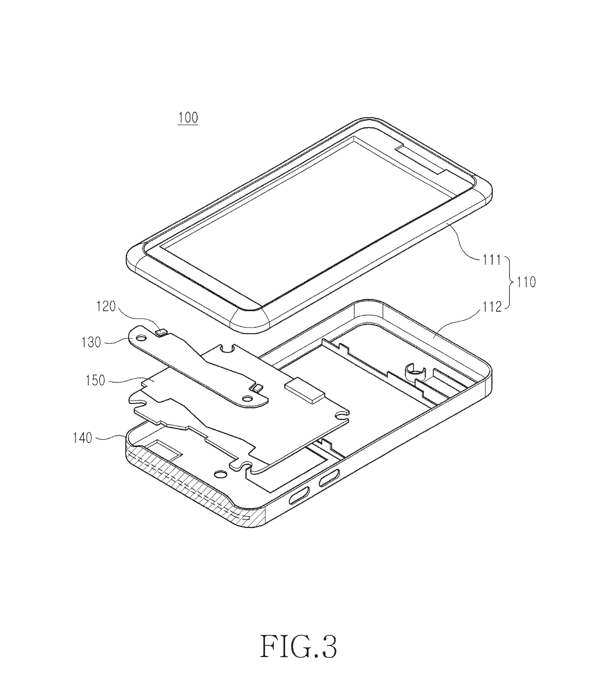 Light-emitting device of portable communication terminal