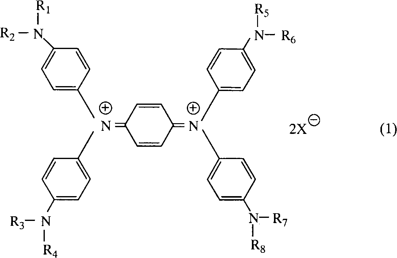 Near-infrared-absorbing film and optical filter employing the same for plasma display panel