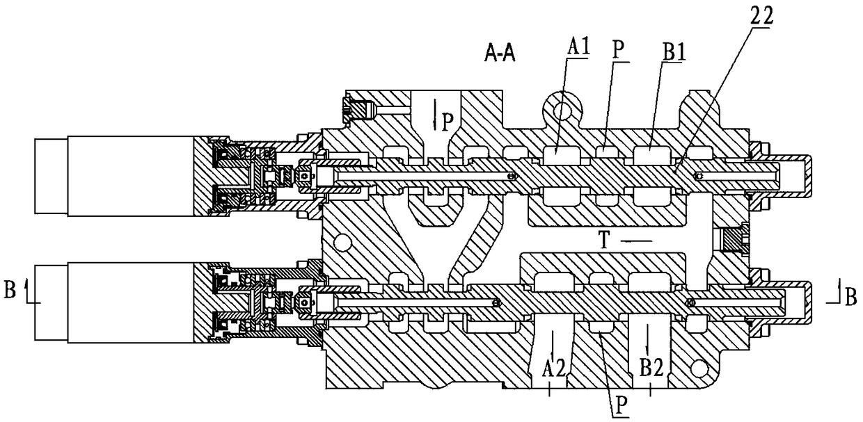 Electric-hydraulic reversing valve