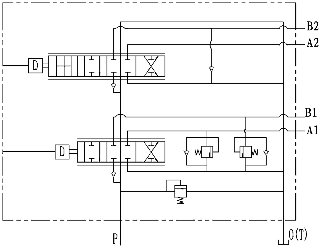 Electric-hydraulic reversing valve