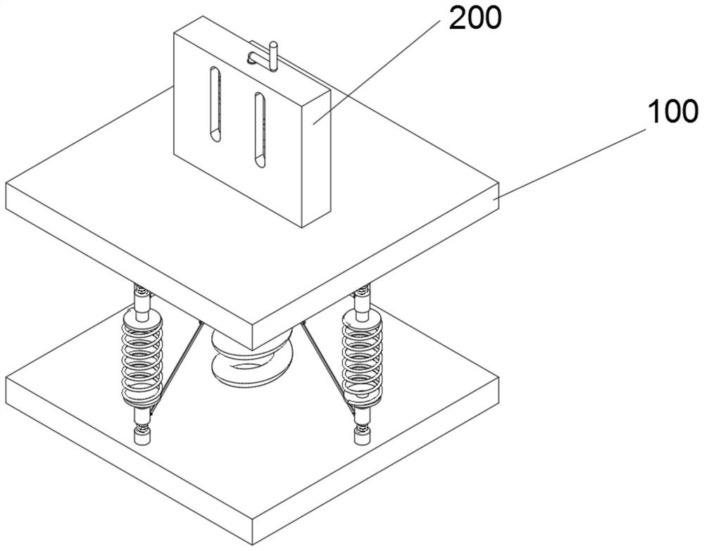 A shock-absorbing wire clamping and fixing device for electric equipment