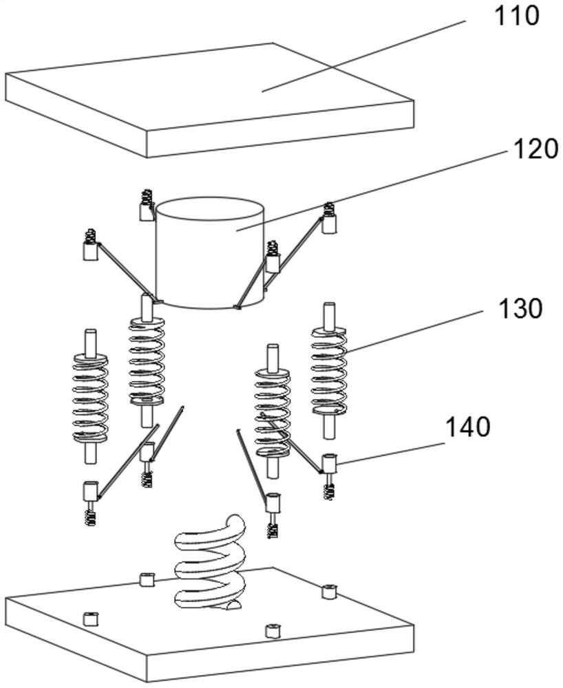 A shock-absorbing wire clamping and fixing device for electric equipment