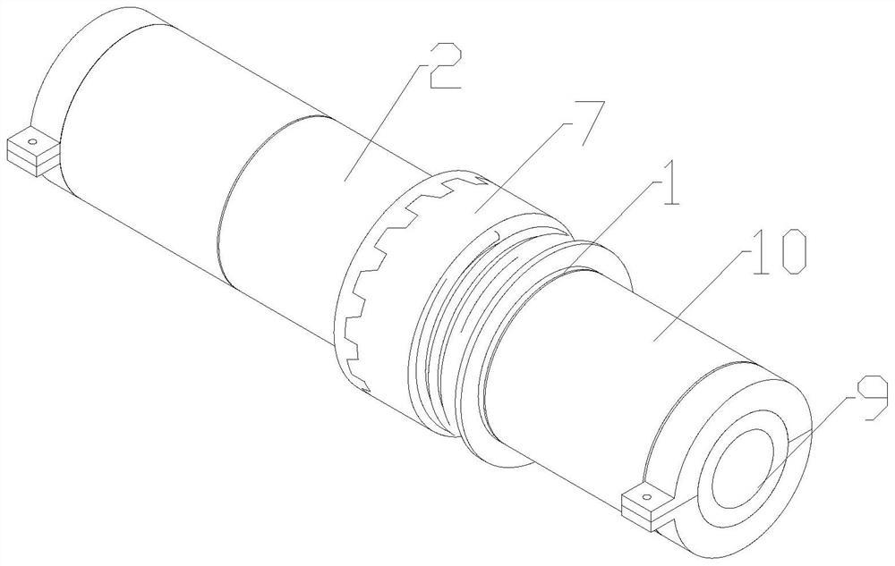 Automatic locking type waterproof connector and installation method thereof