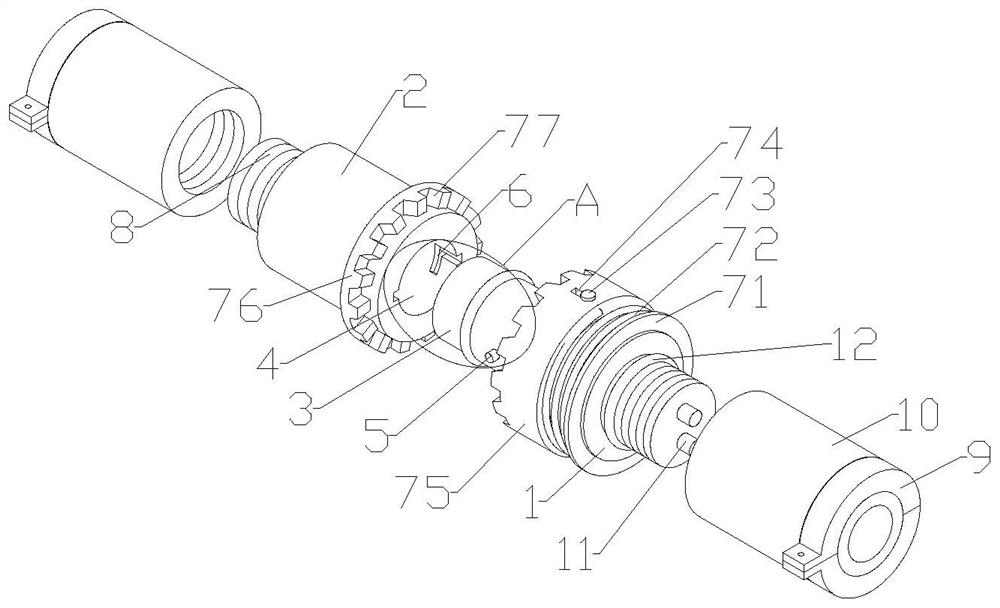 Automatic locking type waterproof connector and installation method thereof