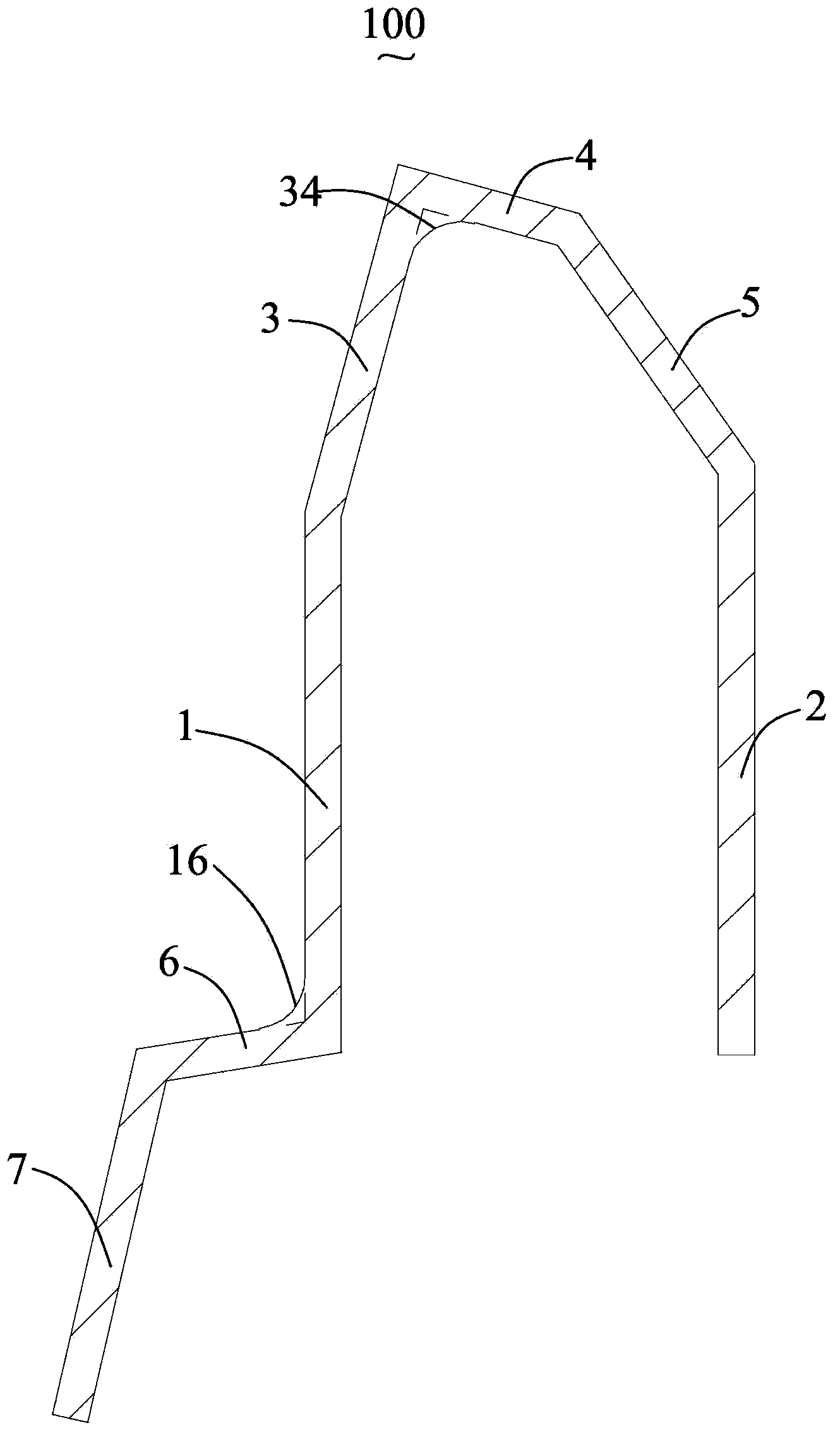 Upper guide rail of agricultural machine