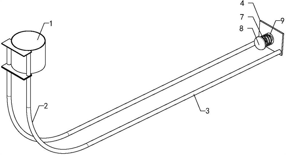 Multi-transmission bottle receiving and storing device with buffer guide rail