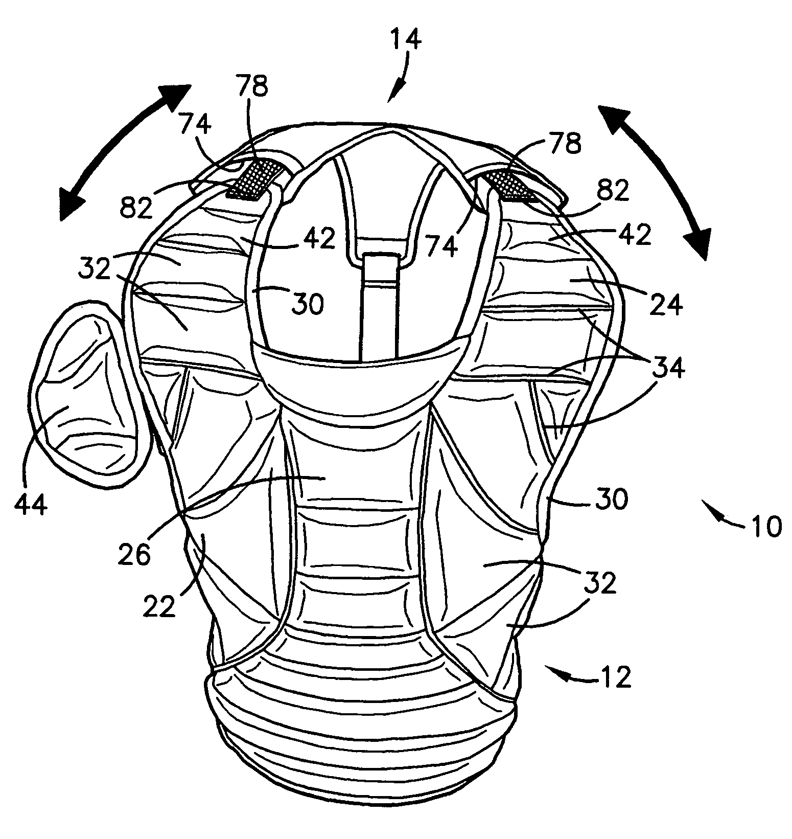 Catcher's chest protector